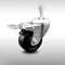 Service Caster 3.5 Inch SS Phenolic 3/8 Inch Threaded Stem Caster with Total Lock Brake SCC SCC-SSTSTTL20S3514-PHS-381615 - alternate 2